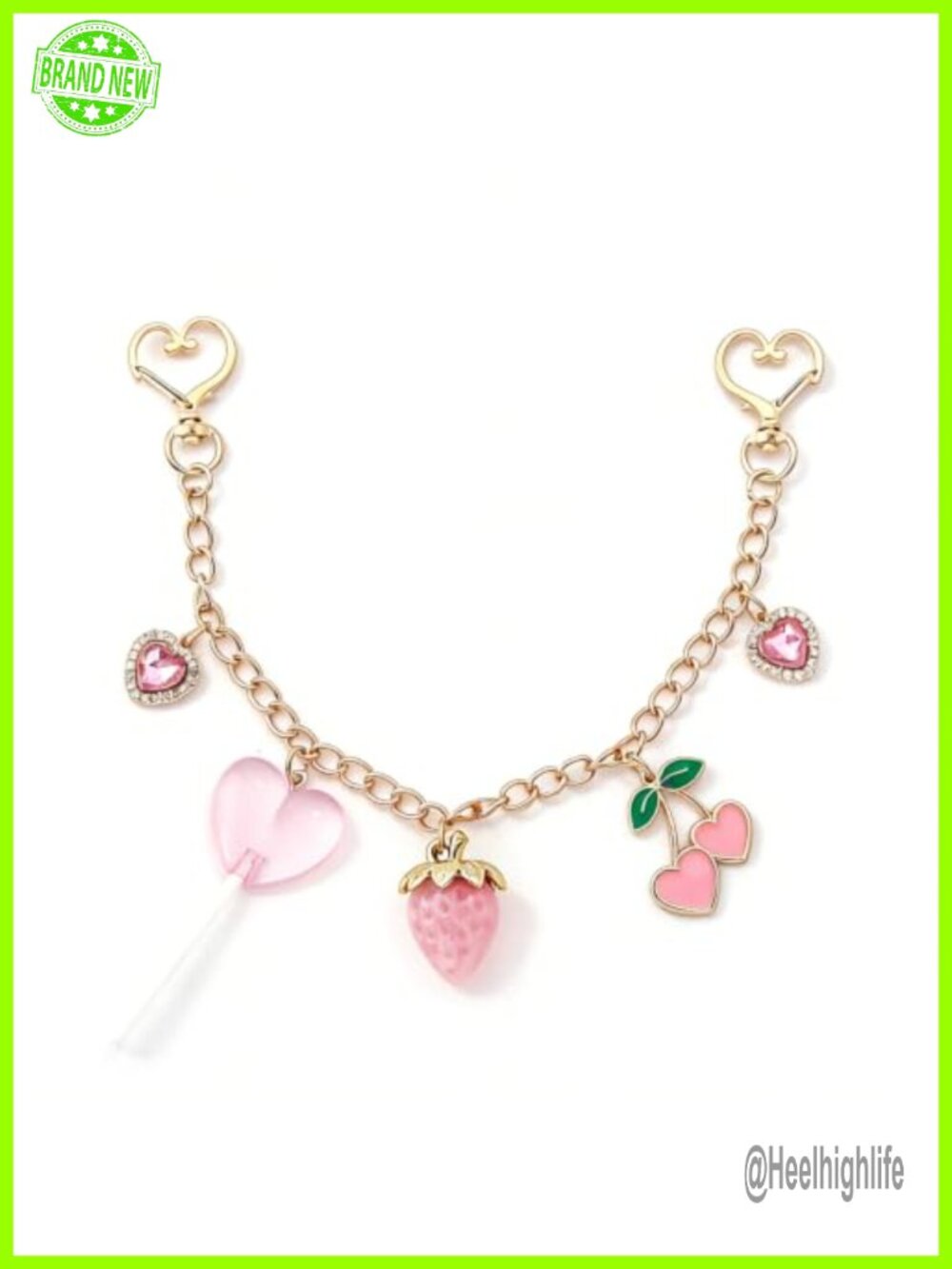 Bag Charm Chain for Handbags, Metall & Acrylic, Purse Extender